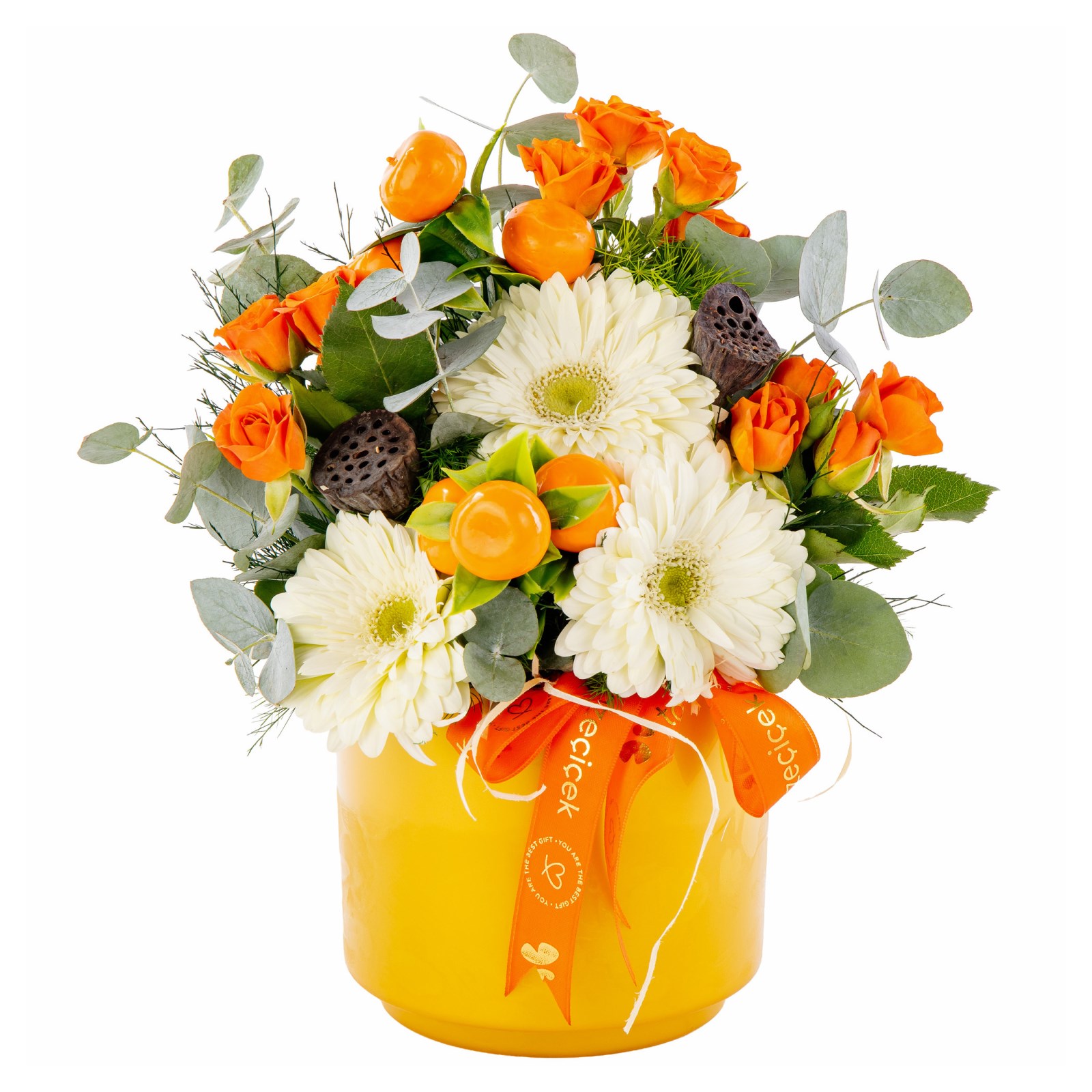 Citrus Roses & Gerbera Aranjmanı