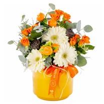 Citrus Roses & Gerbera Aranjmanı