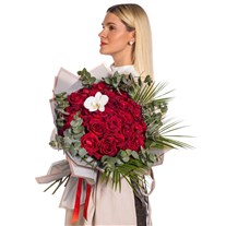 Kırmızı Ekvator Gül Aşk Buketi