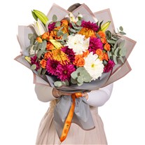 Color Mix Lilyum Ve Mevsim Buketi