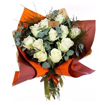 Forever Yours 11 Beyaz Gül Buketi