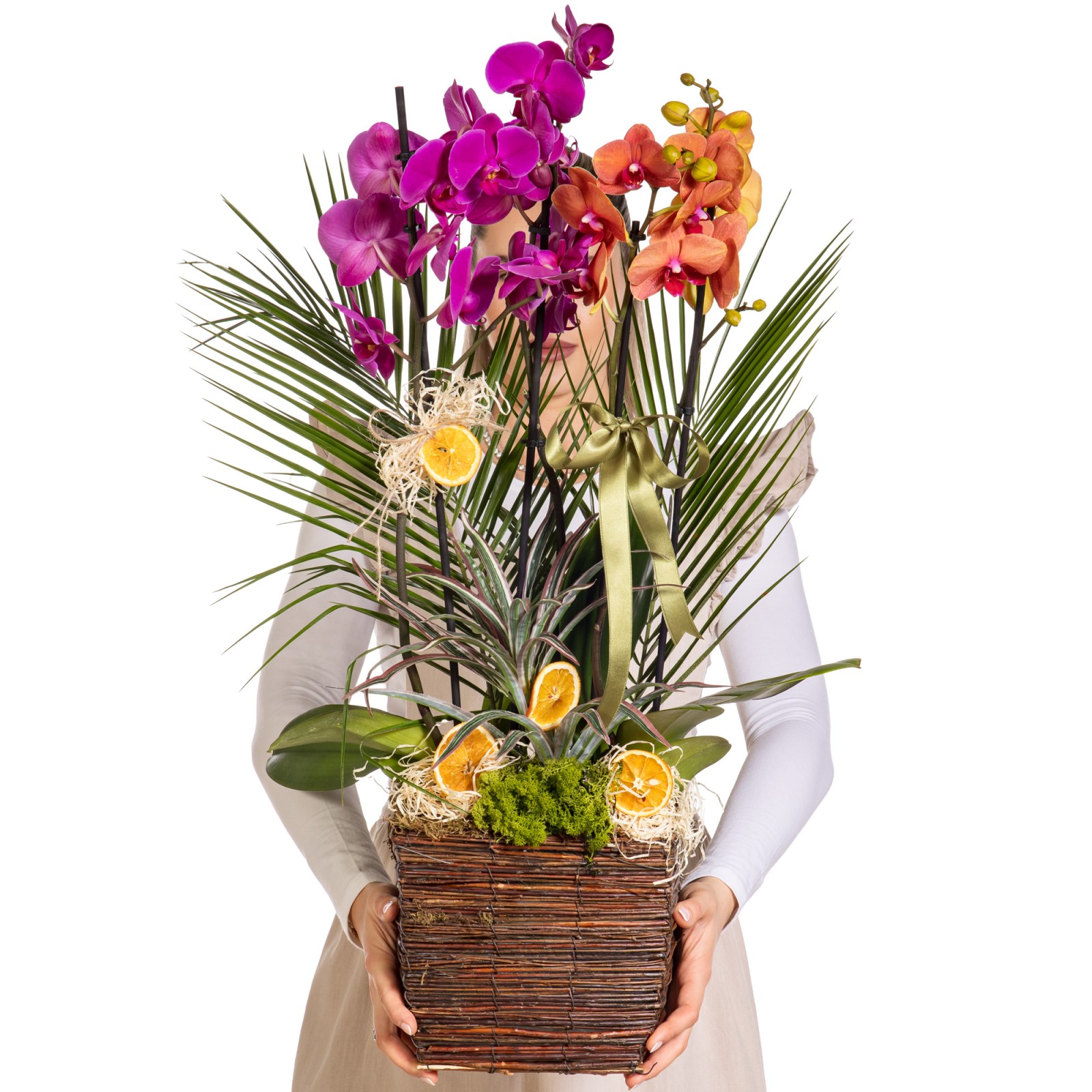 Sunset Basket Luxury Orkide