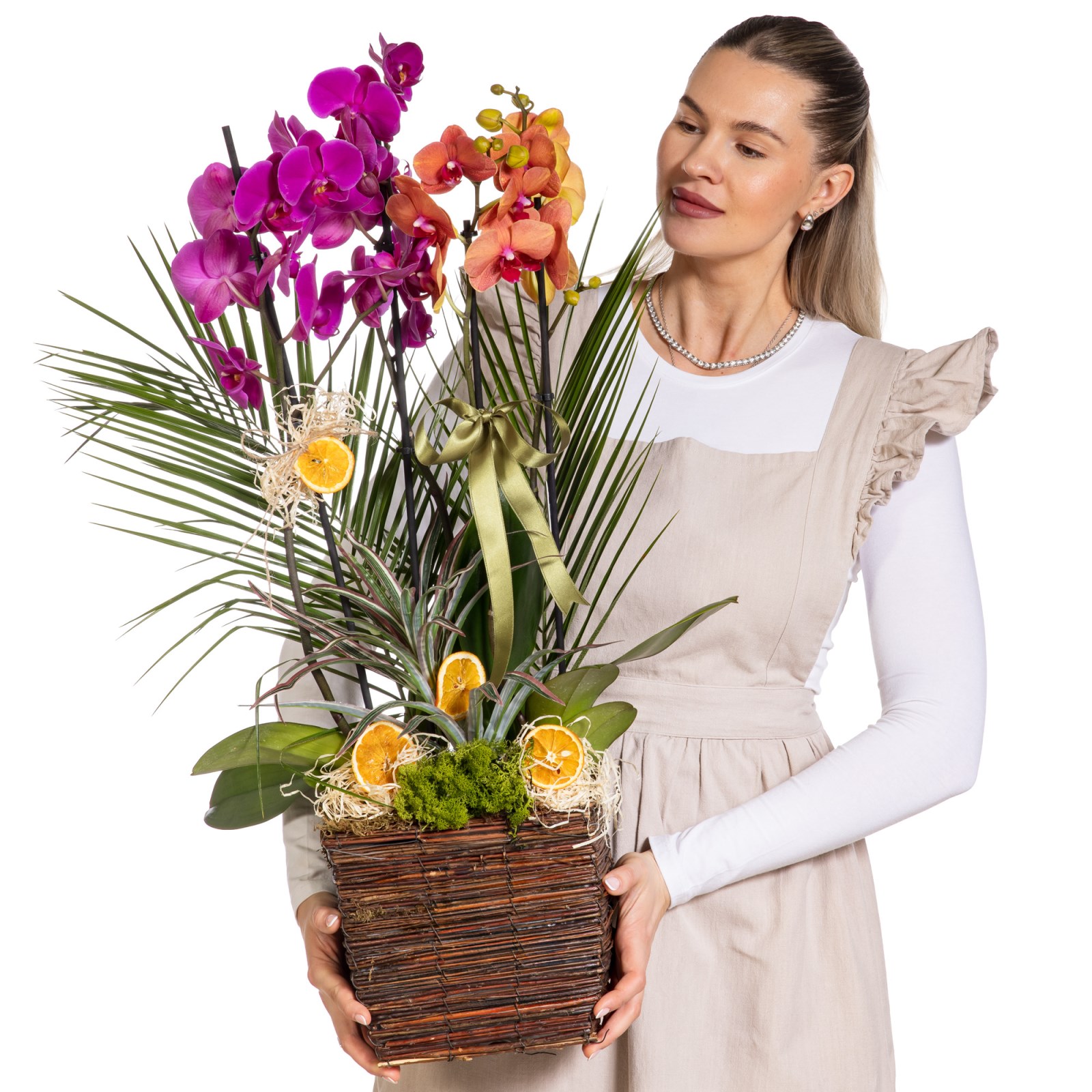 Sunset Basket Luxury Orkide