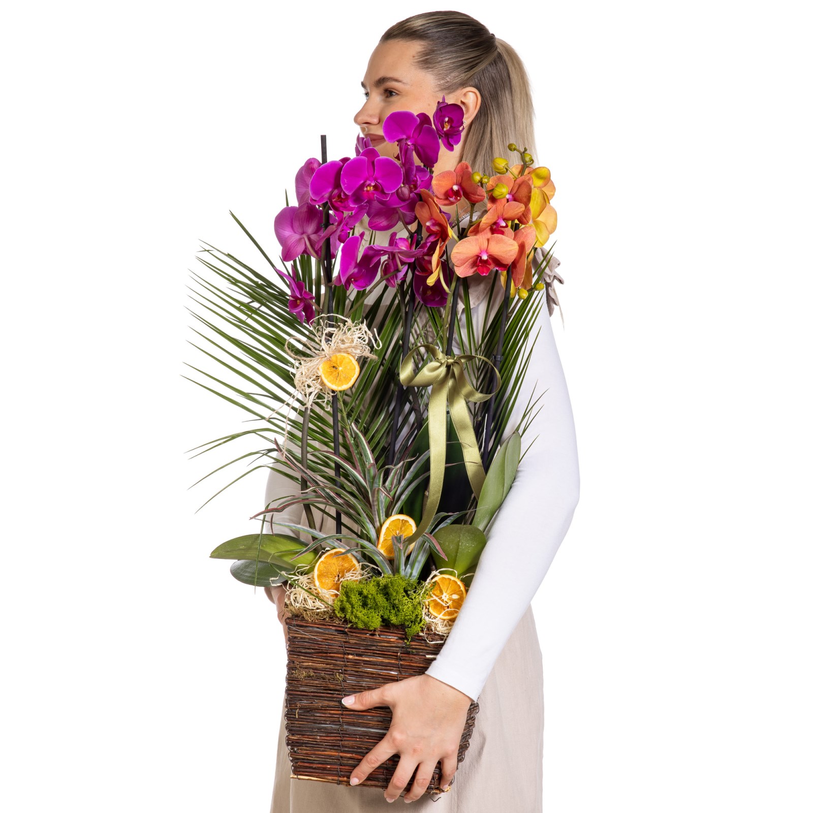 Sunset Basket Luxury Orkide