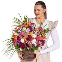Floral Symphony Premium Basket