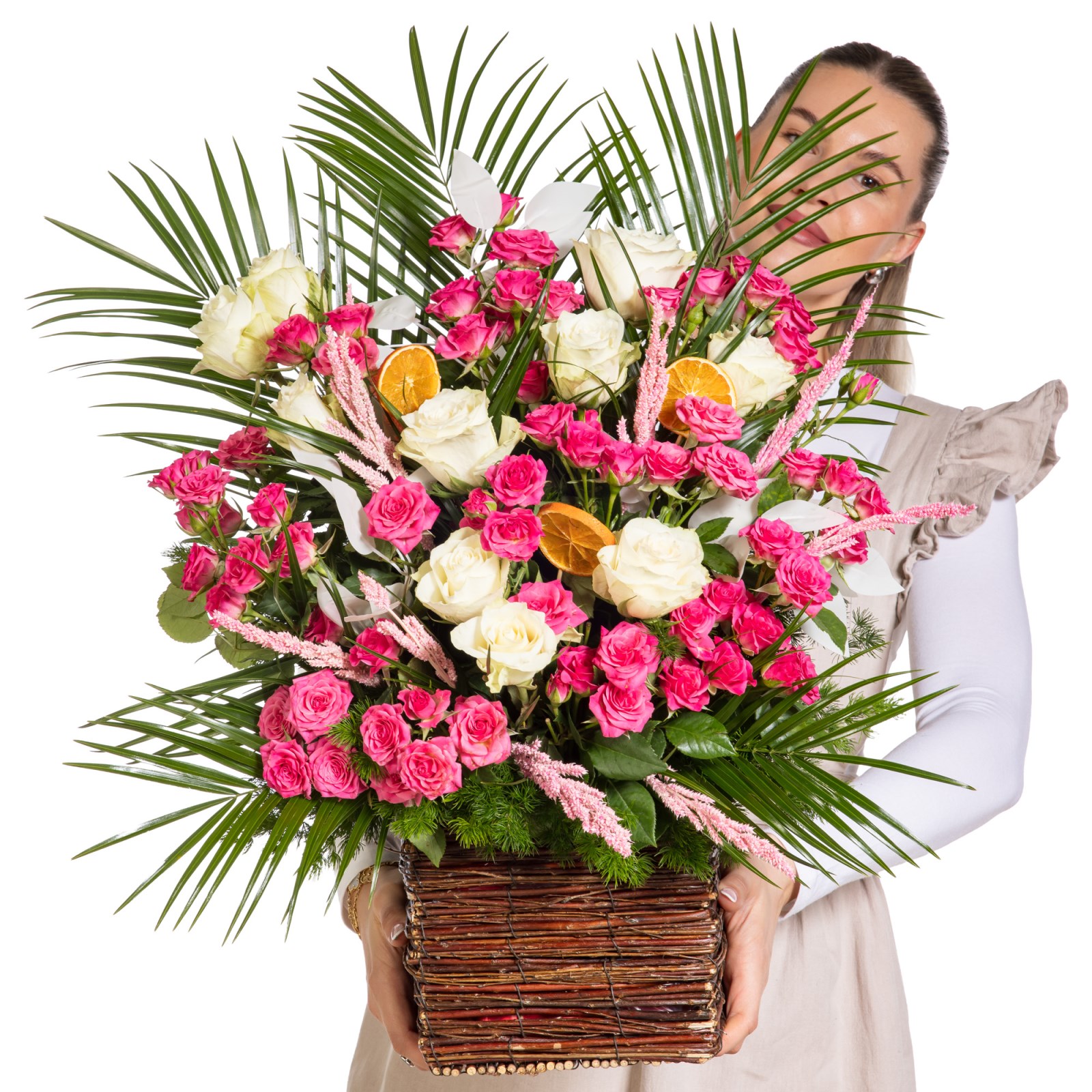 Romantic Garden Luxury Basket