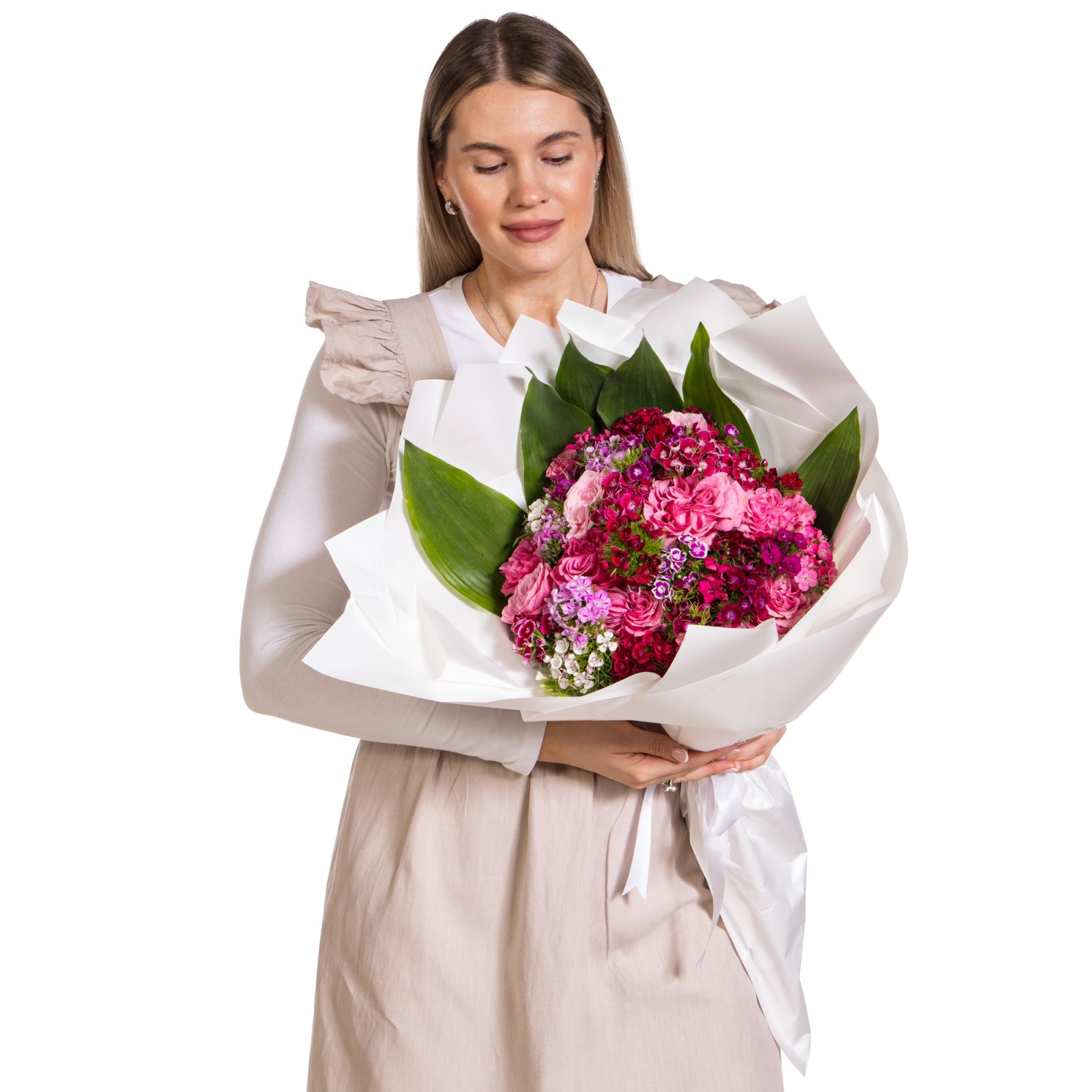 Sweet Love Pembe Çiçek Buketi