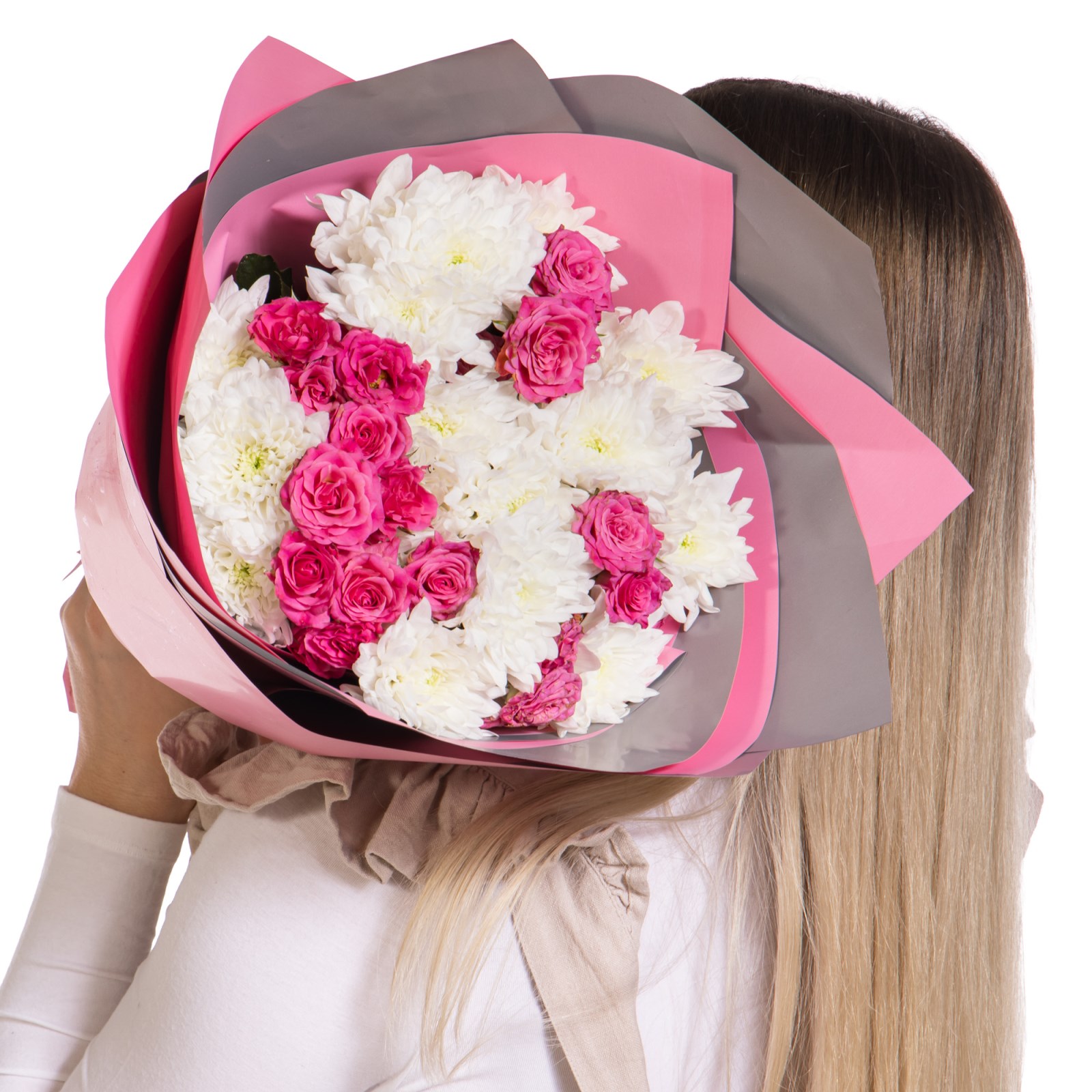 Pink Love Krizantem Buketi