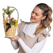 Aegean Rustic Zeytin Ağacı Sepeti