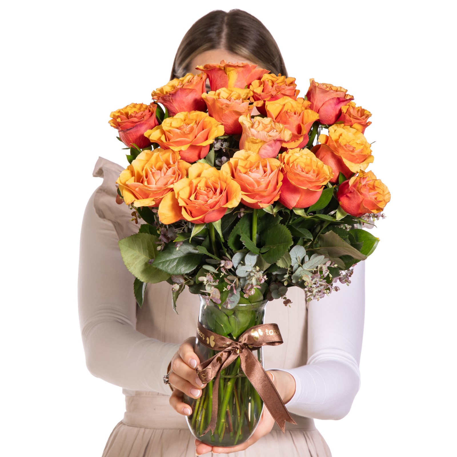 Sunset Rose Gül Vazosu