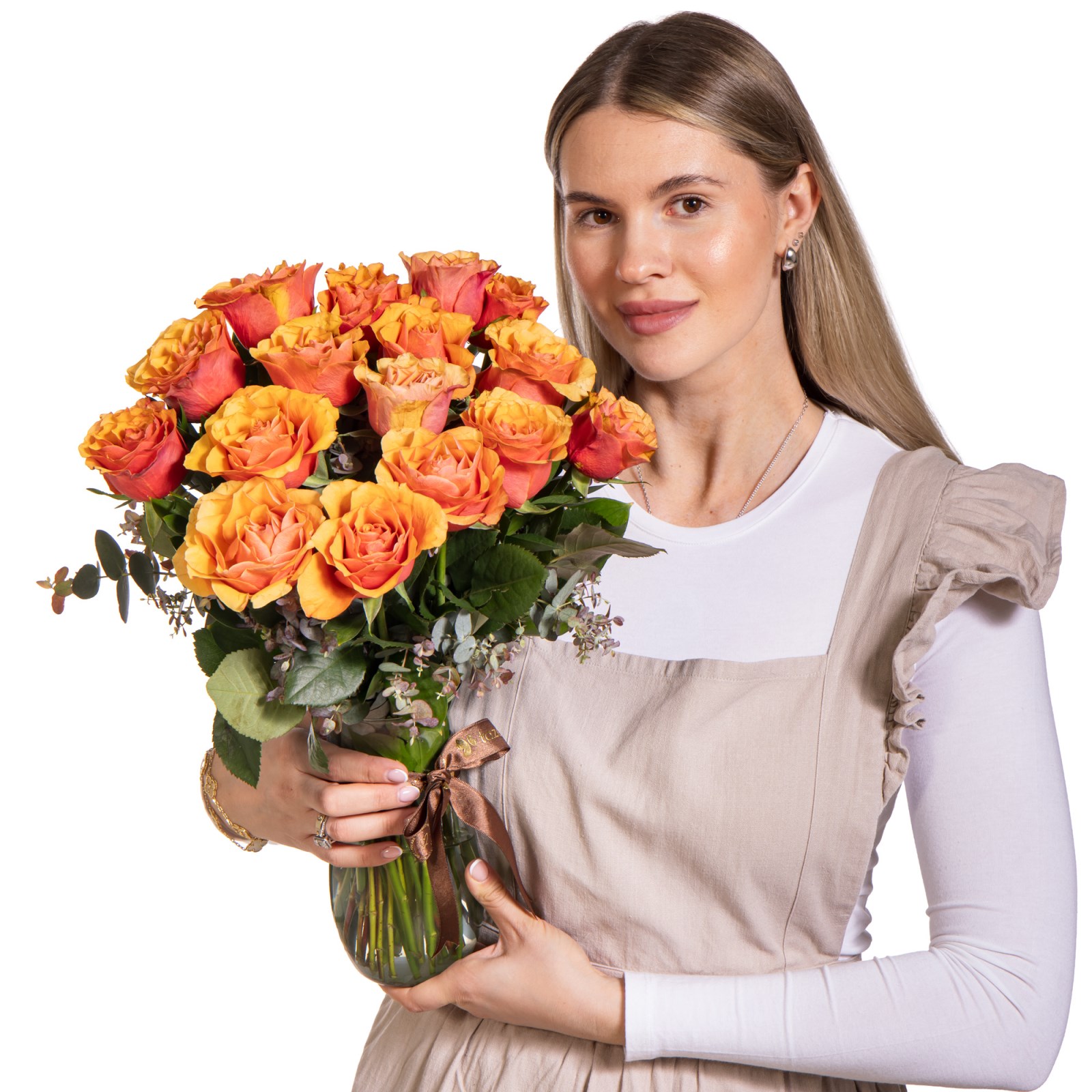 Sunset Rose Gül Vazosu