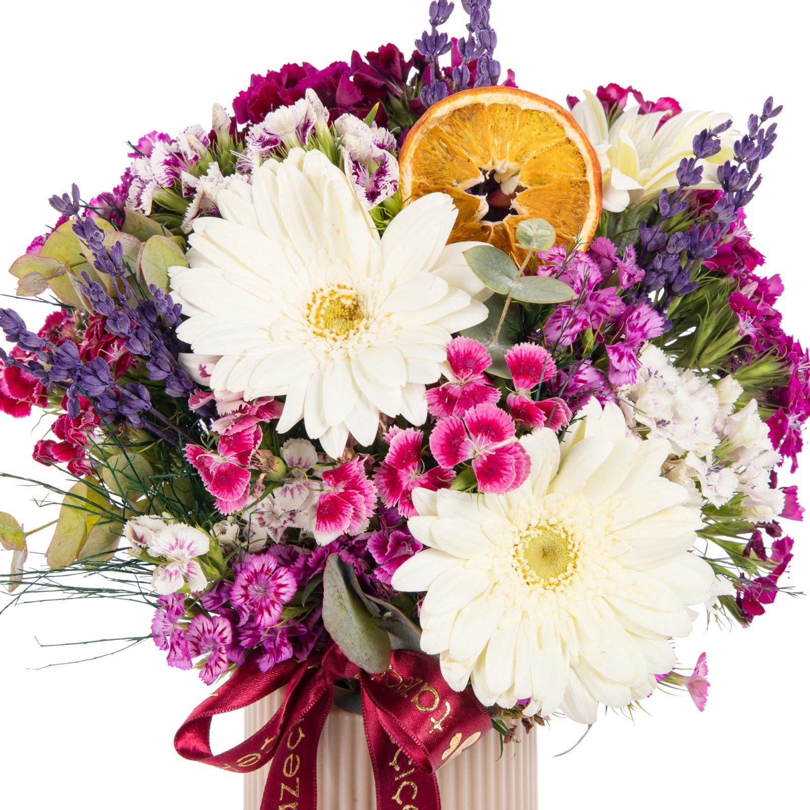 Lavanta Esintisi Gerbera Vazosu