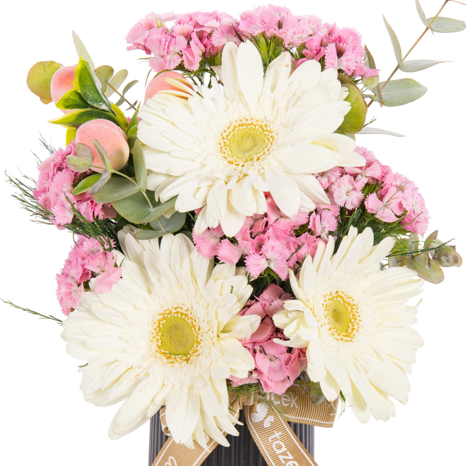 Pamuk Şeker Gerbera Vazosu