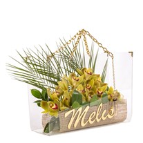 Kişiye Özel Golden Touch Orkide Aranjmanı