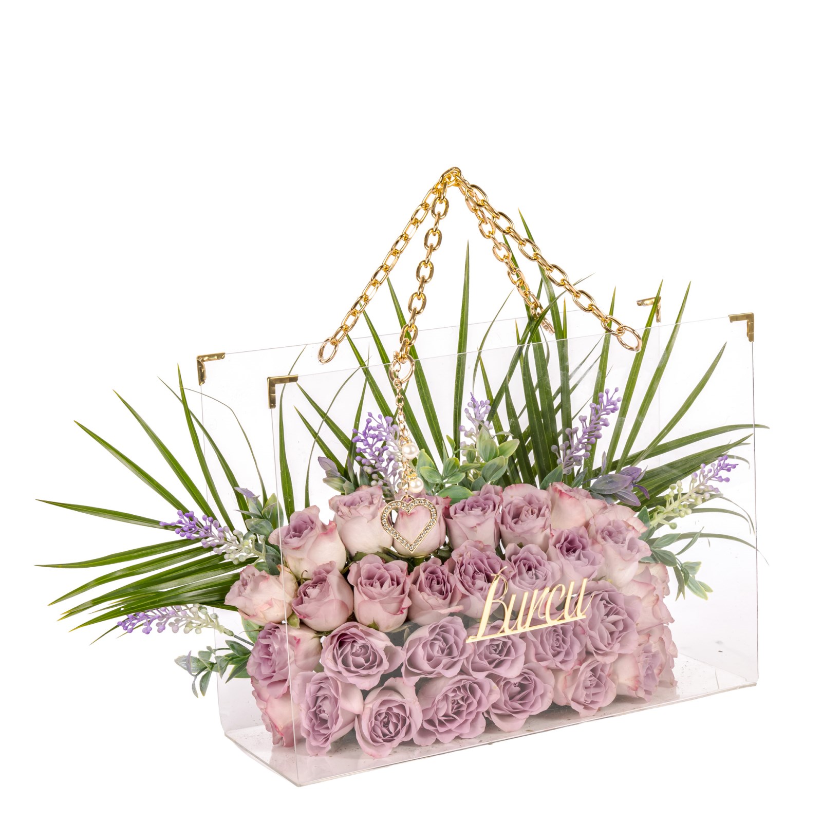 Kişiye Özel Lavender Rose Gül Aranjmanı