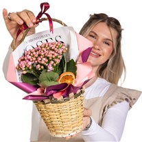 Pink Charm Kalanşo Sepeti