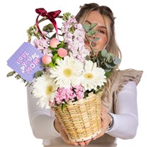 Mother's Love Gerbera Şebboy Sepeti