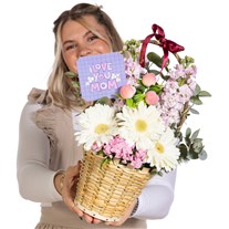 Mother's Love Gerbera Şebboy Sepeti