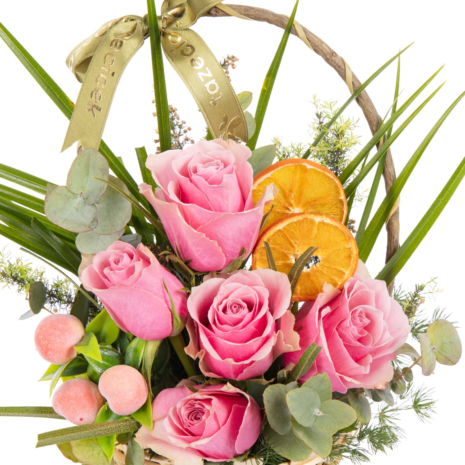 Sweet Romance Pembe Gül Sepeti