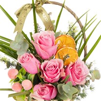 Sweet Romance Pembe Gül Sepeti