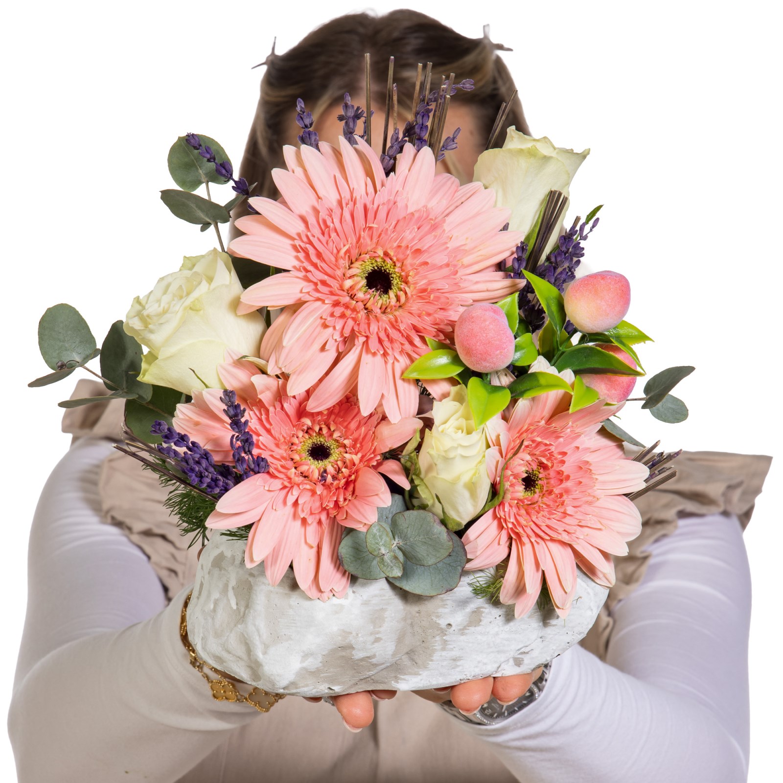 Mini Coral Dream Gerbera Aranjmanı