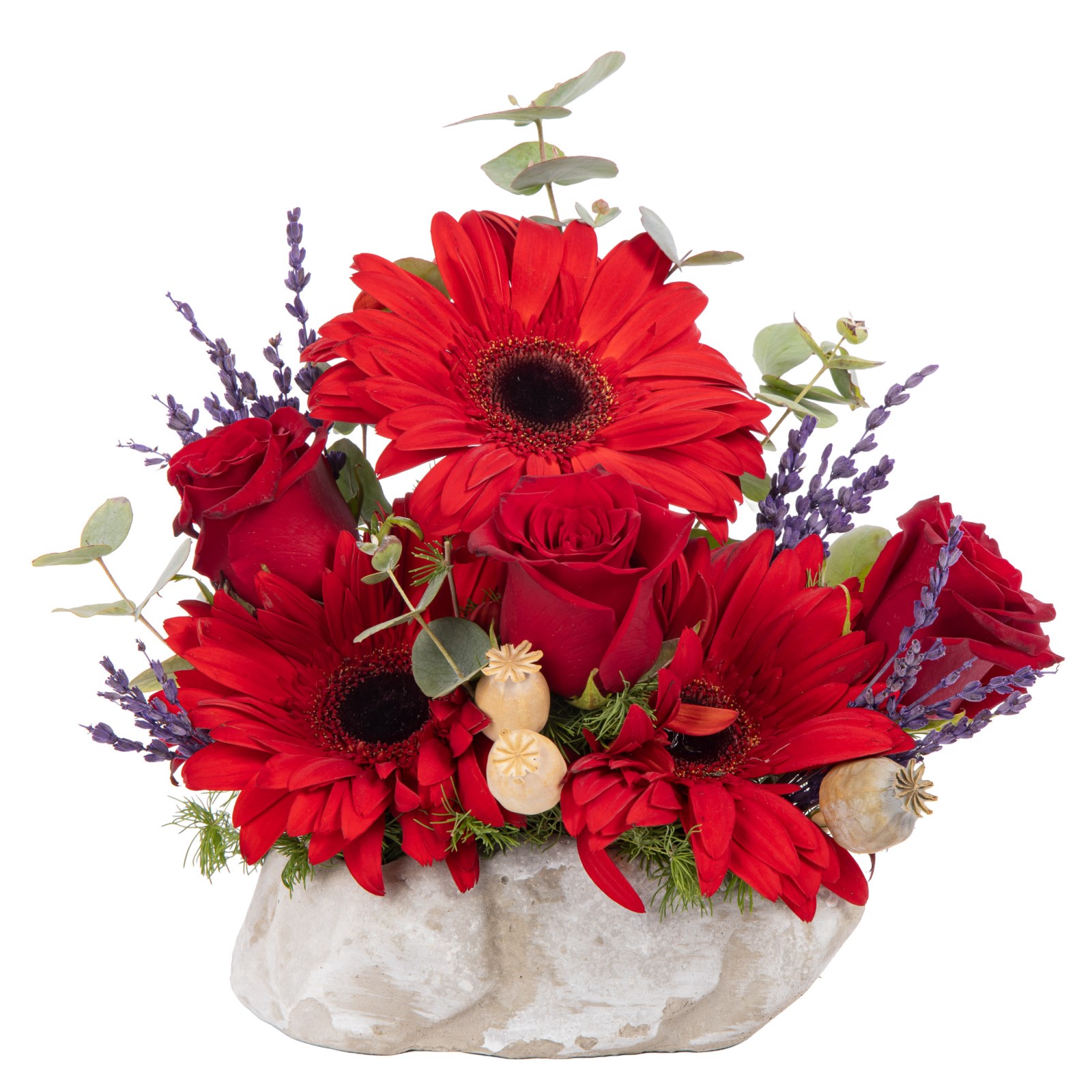 Mini Crimson Fire Gül Aranjmanı