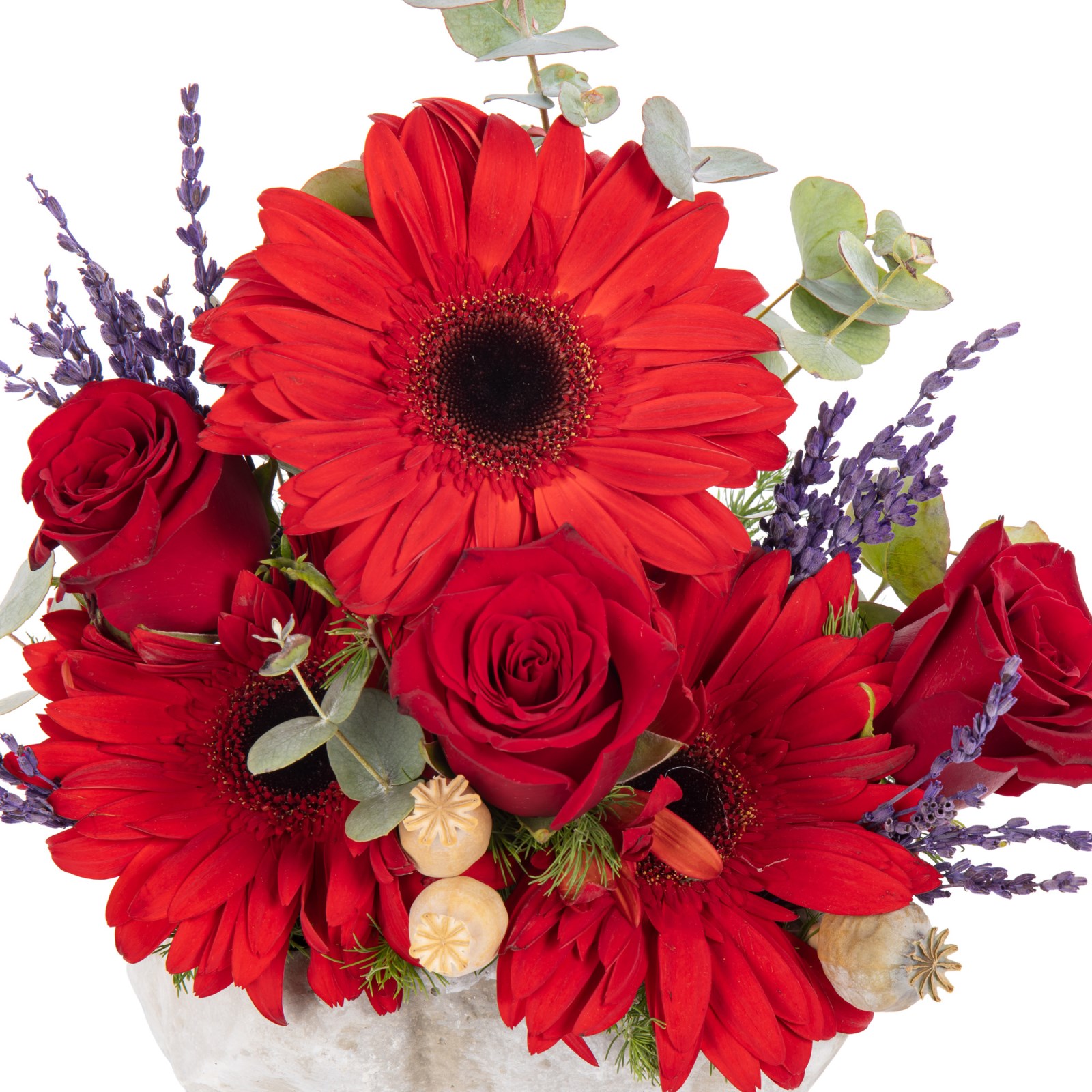 Mini Crimson Fire Gül Aranjmanı