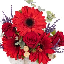 Mini Crimson Fire Gül Aranjmanı