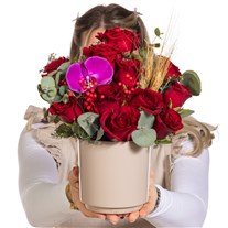 Royal Orchid Kırmızı Gül Vazosu
