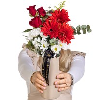 Bold Passion Gül Gerbera Vazosu