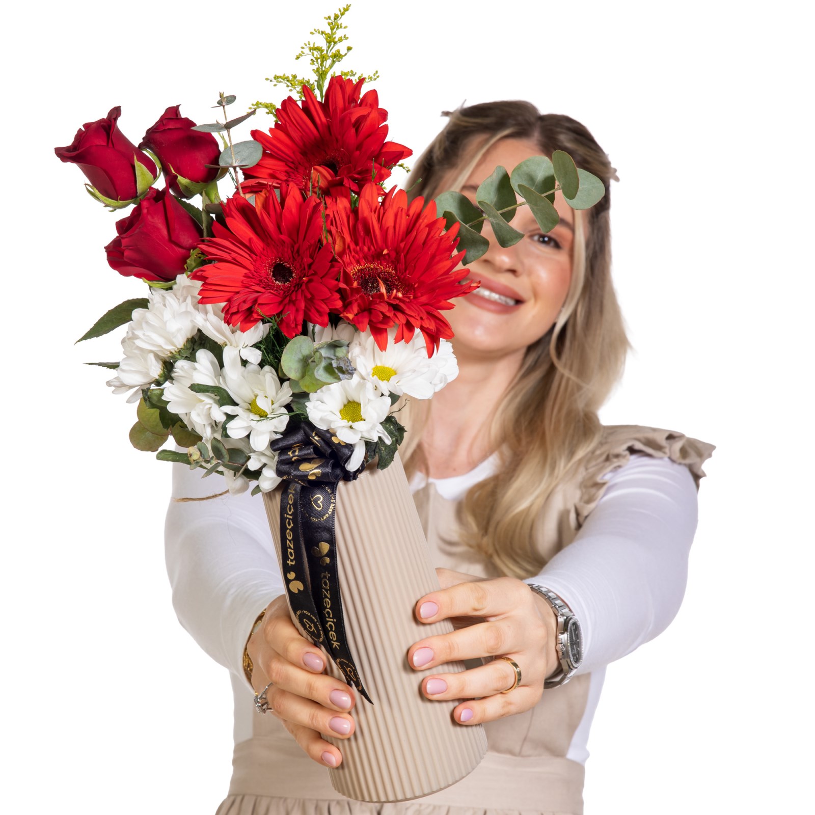 Bold Passion Gül Gerbera Vazosu