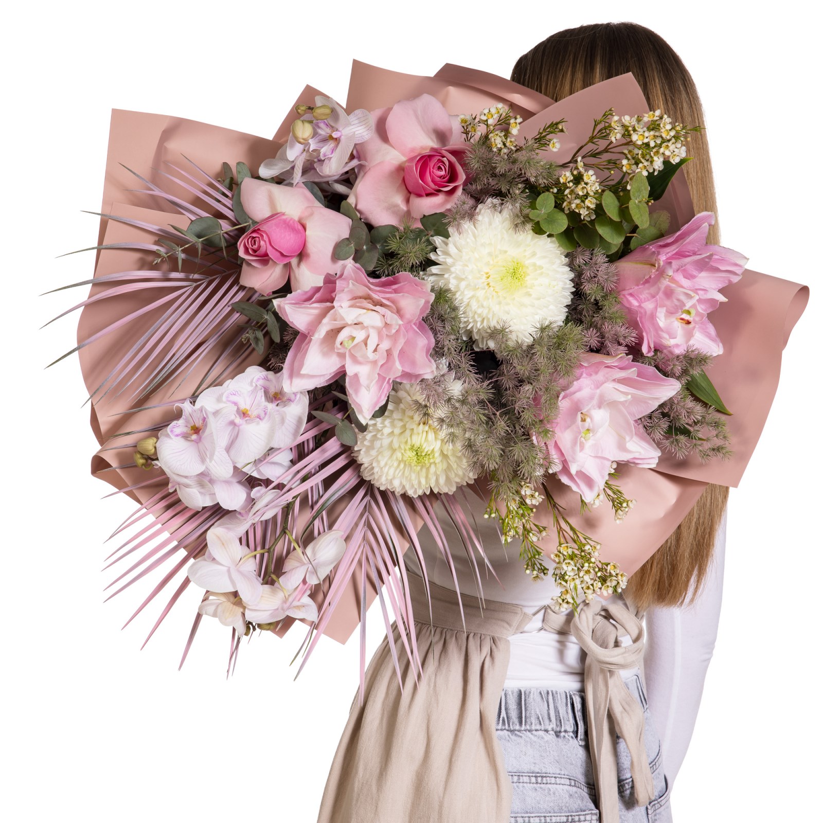 Rose Harmony Orkide Lilyum Buketi