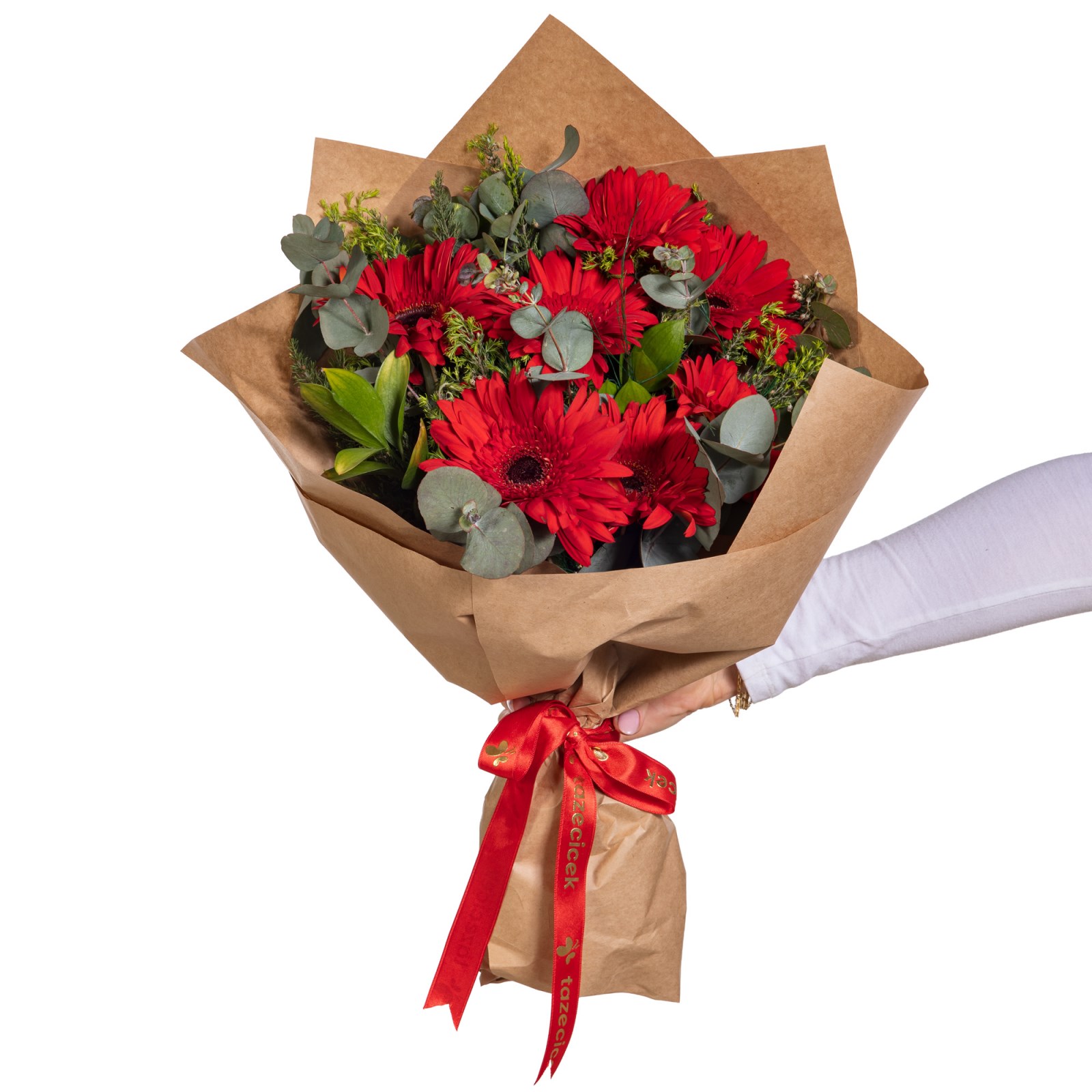 Cherry Jam Kırmızı Gerbera Buketi