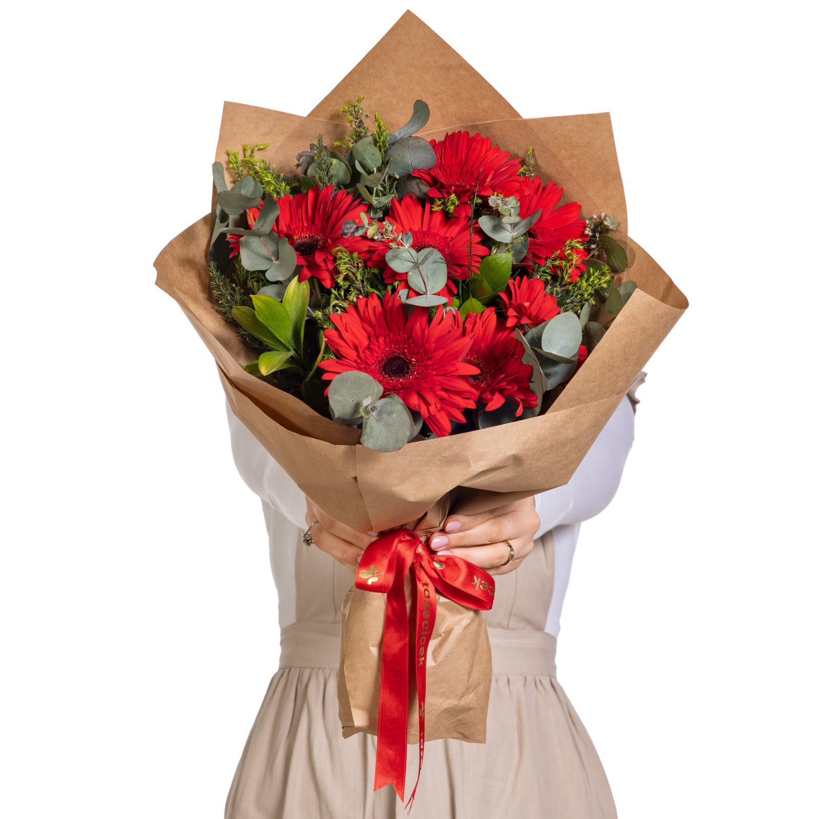 Cherry Jam Kırmızı Gerbera Buketi