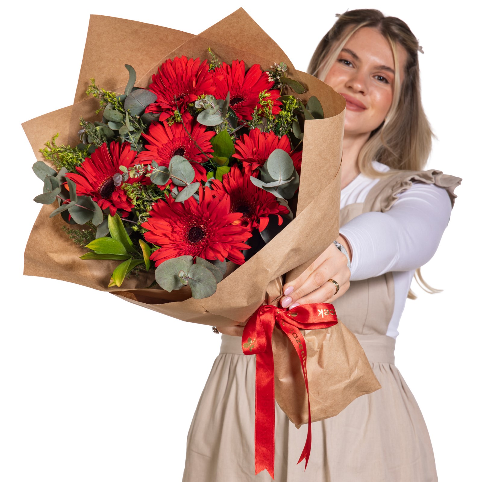 Cherry Jam Kırmızı Gerbera Buketi