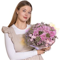 Lilac Dream Krizantem Buketi