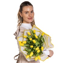 Citron Glow Sarı Lale Buketi