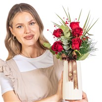 Crimson Velvet 5 Kırmızı Gül