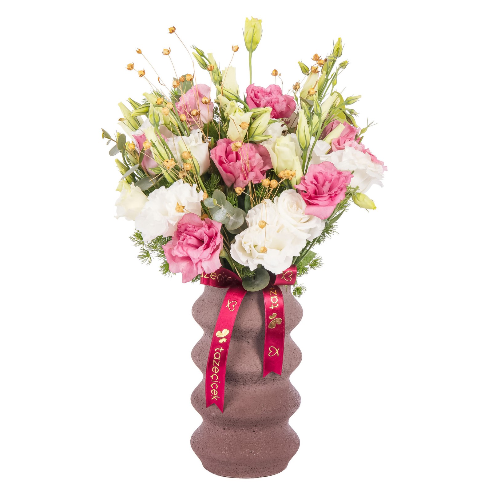 Pastel Blossom Vazoda Lisyantuslar