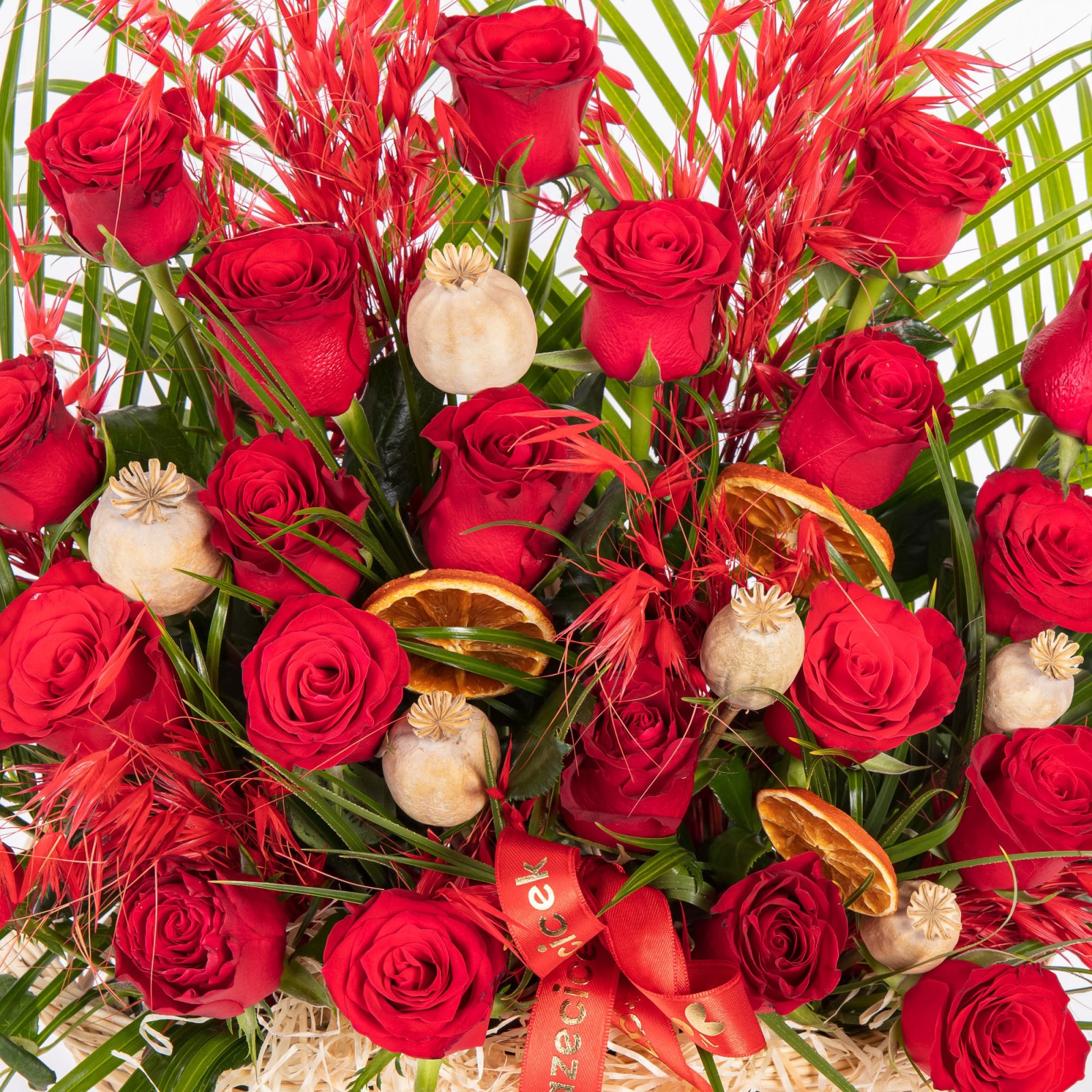 Velvet Fire Rose Garden Premium Gül Sepeti