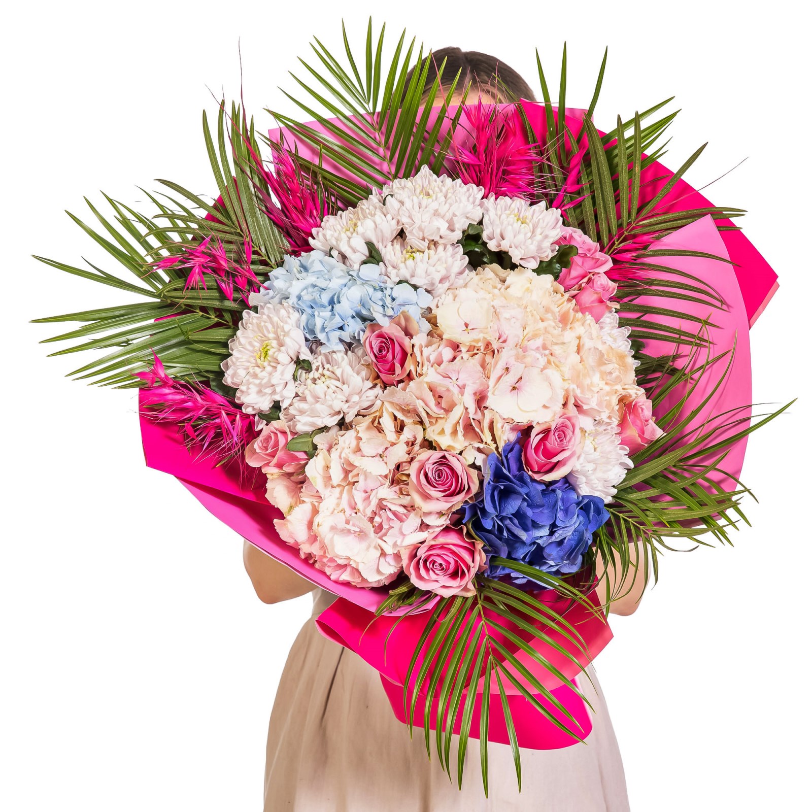 Fuchsia Majesty Premium Buketi
