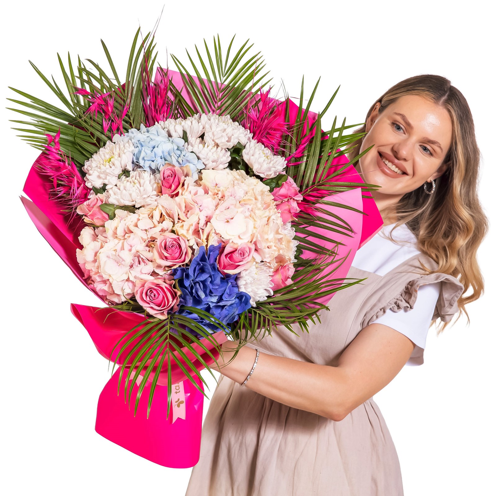 Fuchsia Majesty Premium Buketi