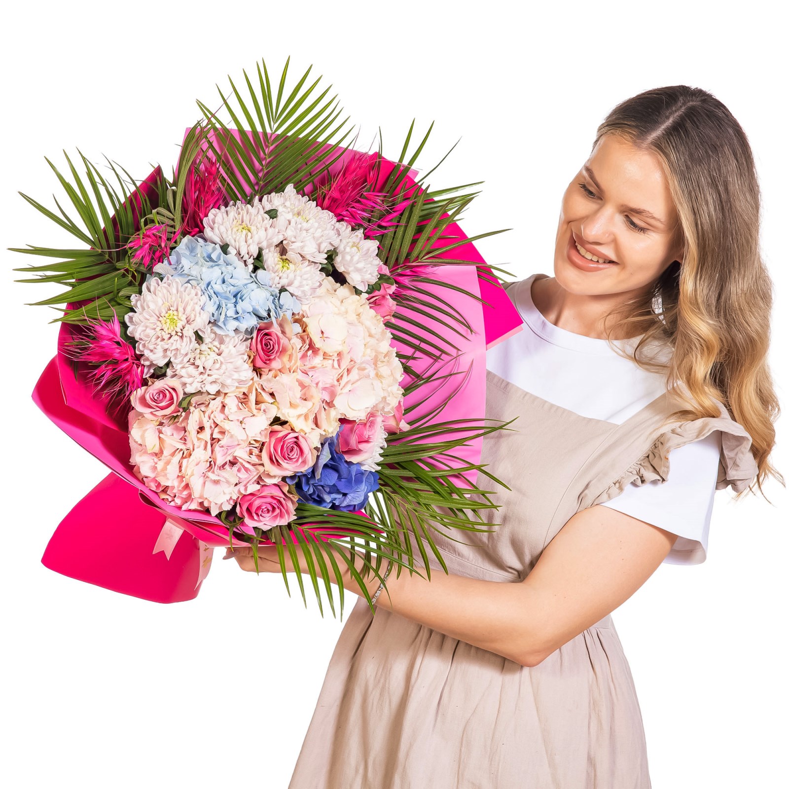 Fuchsia Majesty Premium Buketi