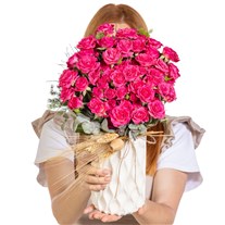Boho Magenta Pembe Çardak Güller