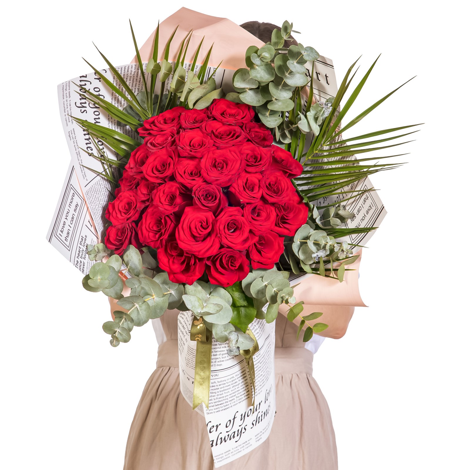 Retro Romance Kırmızı Gül Buketi