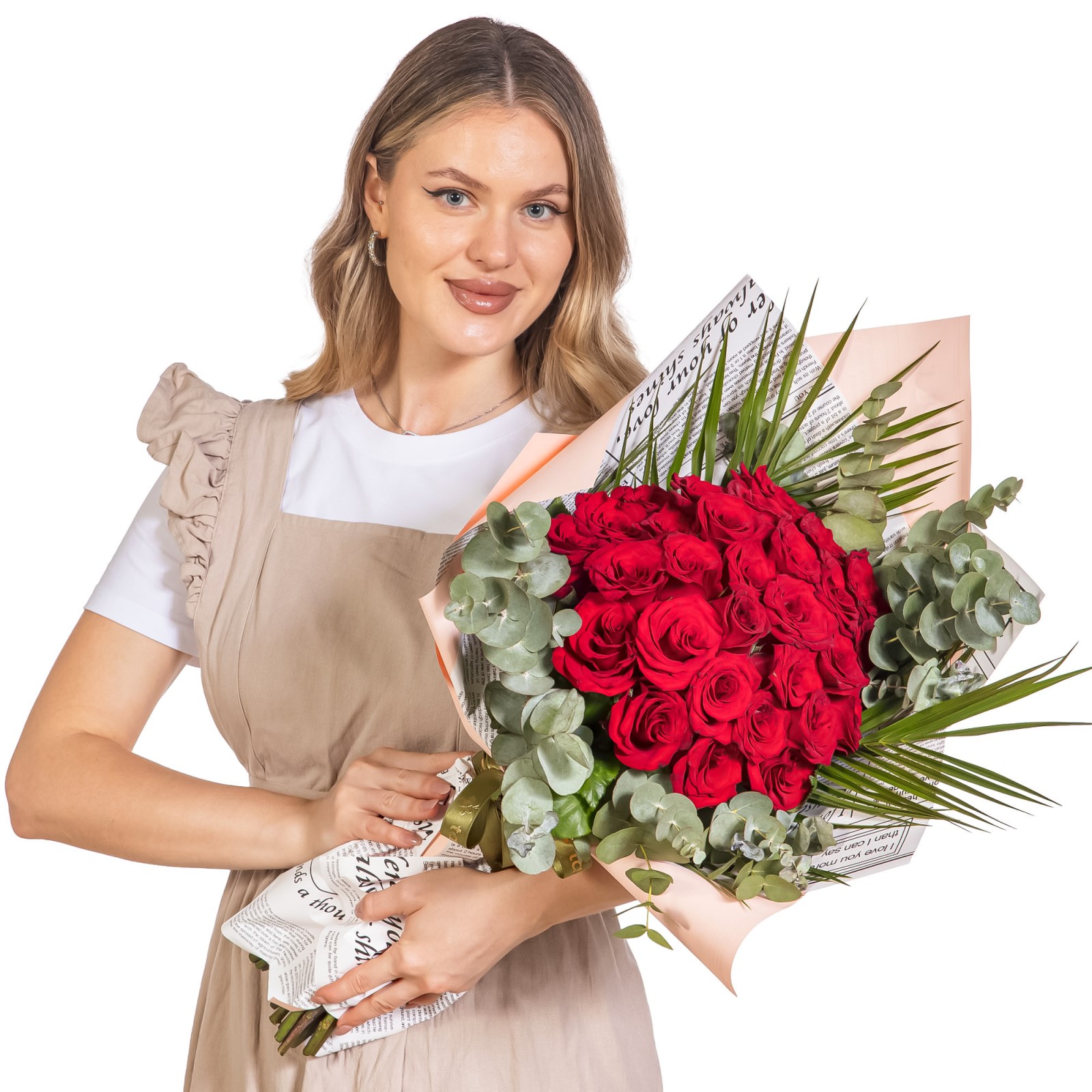 Retro Romance Kırmızı Gül Buketi