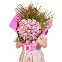 Pink Eclipse Lila Gül Buketi