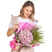 Pink Eclipse Lila Gül Buketi