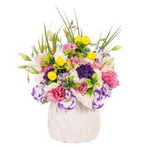 Lemon Unicorn Lisianthus Aranjmanı