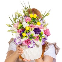 Lemon Unicorn Lisianthus Aranjmanı
